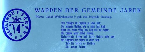 Bild 3 - Rückseite (obere Hälfte) der Schallplattenhülle "Unser Jareker Sproch II".