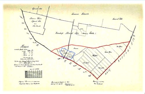 Picture 3 - The Jarek territory (Hotter) at the time of settlement (small triangle).