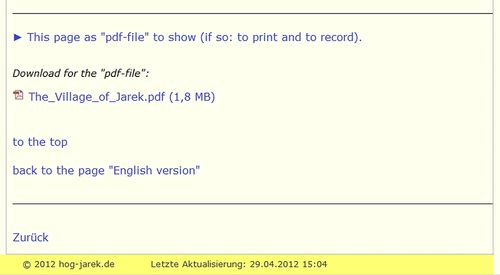 At the end of the page: the "links" to "pdf-File" and "returning-options".